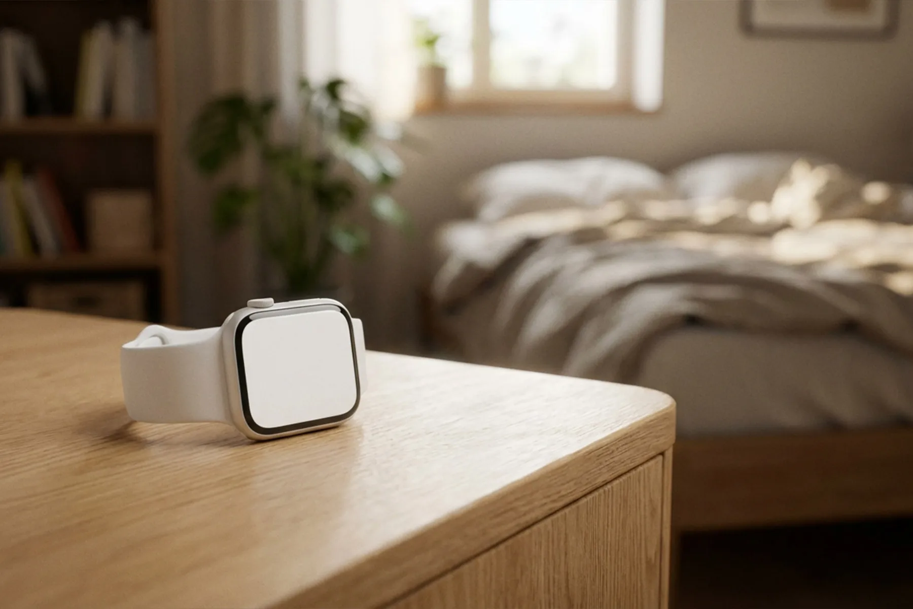 Hausnotruf-Armband mit rotem Notrufknopf für Senioren